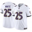 Men's Baltimore Ravens #25 Tre'Davious White White 2023 F.U.S.E. Vapor Limited Football Jersey