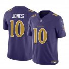 Men's Baltimore Ravens Emory Jones Purple 2023 F.U.S.E Vapor Limited Jersey