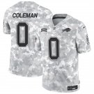Men's Buffalo Bills #0 Keon Coleman 2024 F.U.S.E. Arctic Camo Salute to Service Limited Jersey
