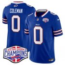 Men's Buffalo Bills #0 Keon Coleman Royal 2024-25 F.U.S.E. AFC East Division Champions Jersey