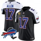 Men's Buffalo Bills Josh Allen Black 2023 F.U.S.E. New York Patch Football Jersey