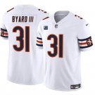 Men's Chicago Bears #31 Kevin Byard III White 2024 F.U.S.E. With 1-star C Patch Vapor Jersey
