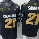 Men's Colorado Buffaloes #21 Shedeur Sanders College FUSE Jersey Black 2025