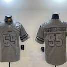 Men's Cowboys #55 Leighton Vander Esch Retro Limited Football Jersey Grey