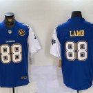 Men's Cowboys #88 CeeDee Lamb 2024 F.U.S.E. Navy Gold With Texas & John Madden Jersey