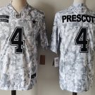 Men's Dallas Cowboys #4 Dak Prescott Camo 2024 F.U.S.E. Salute to Service Jersey