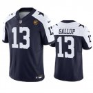 Men's Dallas Cowboys #13 Michael Gallup Navy 2023 F.U.S.E. With John Madden Jersey
