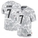 Men's Denver Broncos #7 John Elway Arctic Camo 2024 F.U.S.E. Salute to Service Limited Jersey