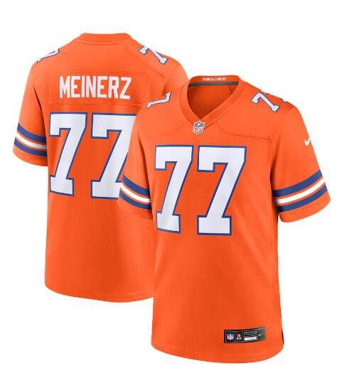 Mens Denver Broncos Quinn Meinerz Mile High Collection 1977 Throwback F.U.S.E. Limited Jersey