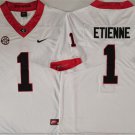Men's Georgia Bulldogs #1 Trevor Etienne White Stitched Jersey