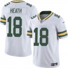 Men's Green Bay Packers #18 Malik Heath White Vapor Untouchable Limited Football Jersey