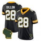Men's Green Bay Packers AJ Dillon Black 2023 F.U.S.E. Home Patch Vapor Jersey