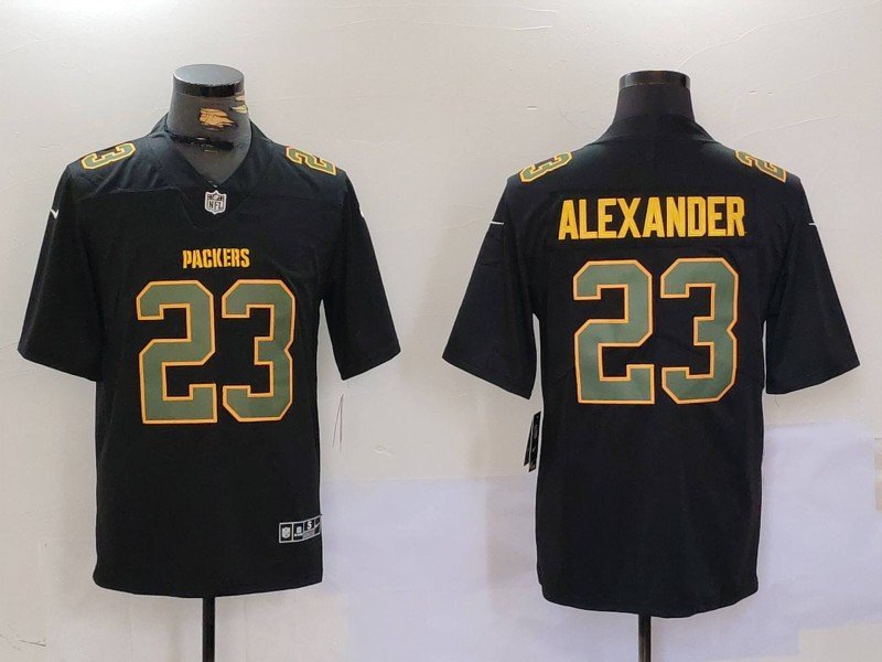 Men's Green Bay Packers Jaire Alexander Limited Black Fashion Vapor Jersey