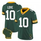 Men's Green Bay Packers Jordan Love Green 2023 F.U.S.E. Home Patch Vapor Jersey