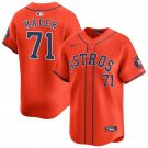 Mens Houston Astros #71 Josh Hader Nike Orange Alternate Limited Jersey