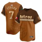 Men's Houston Astros C.J. Stroud Brown Mexico Vapor Baseball Jersey