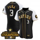 Men's Houston Astros Jeremy Pena 2023 Black Alternate Flex Baseball Jersey