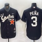 Men's Houston Astros Jeremy Pena Black Cactus Jack Vapor Premier Stitched Jersey