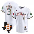 Men's Houston Astros Jeremy Pena White Mexico Vapor Premier Jersey