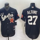 Men's Houston Astros Jose Altuve Black Cactus Jack Cool Base Jersey