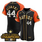 Men's Houston Astros Yordan Alvarez 2023 V2 Black Alternate Flex Baseball Jersey