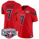 Men's Houston Texans #7 C.J. Stroud Red F.U.S.E. 2024 AFC South Division Champions Vapor Jersey