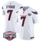 Men's Houston Texans #7 C.J. Stroud White F.U.S.E. 2024 AFC South Division Champions Vapor Jersey