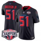 Men's Houston Texans #51 Will Anderson Jr. Navy 2nd Alternate F.U.S.E. 2024 AFC South Jersey