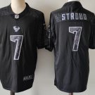Mens Houston Texans #7 C.J. Stroud Black Reflective Limited Jersey