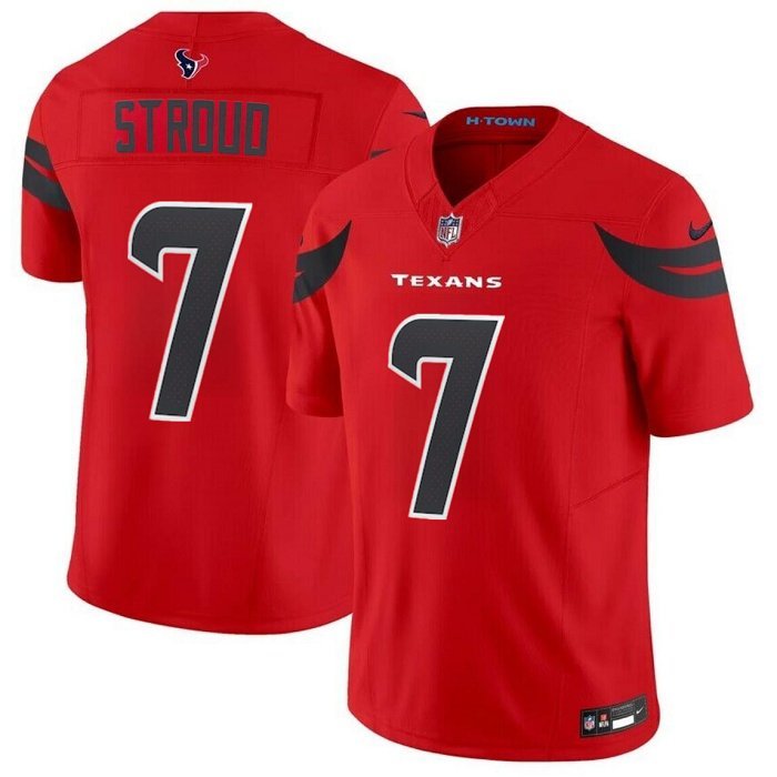 Men's Houston Texans C.J. Stroud Red 2024 F.U.S.E Vapor Football Jersey