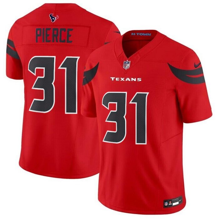 Men's Houston Texans Dameon Pierce Red 2024 F.U.S.E Vapor Football Jersey