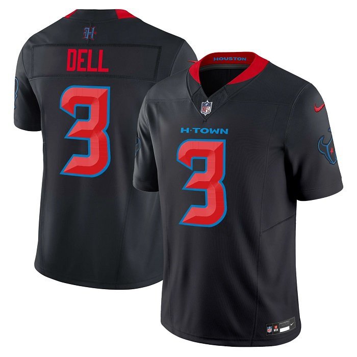 Men's Houston Texans Tank Dell 2nd 2024 Navy Alternate F.U.S.E. Limited Player Jersey