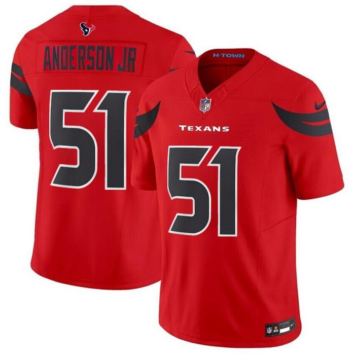 Men's Houston Texans Will Anderson Jr. Red 2024 F.U.S.E Vapor Football Jersey