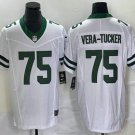 Men's Jets Alijah Vera Tucker White 2023 FUSE Vapor Throwback Jersey