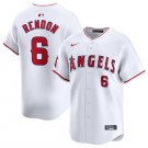 Men's Los Angeles Angels Anthony Rendon White Home Limited Stitched Baseball Jersey