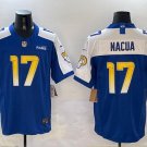 Men's Los Angeles Rams #17 Puka Nacua BlueWhite 2024 F.U.S.E. With Patch Vapor Jersey