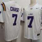 Men's LSU Tigers Ja'Marr Chase F.U.S.E White Stitched Jersey