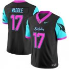 Mens Miami Dolphins #17 Jaylen Waddle Balck F.U.S.E. Miami Vice Vapor Football Jersey