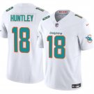 Men's Miami Dolphins #18 Tyler Huntley White 2024 F.U.S.E. Vapor Limited Football Stitched Jersey