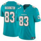 Men's Miami Dolphins #83 Malik Washington Aqua 2024 F.U.S.E. Vapor Limited Football Stitched Jersey