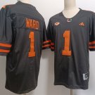 Men's Miami Hurricanes #1 Cam Ward Black Stitched Football Jersey