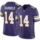 Men's Minnesota Vikings #14 Sam Darnold Purple 2024 F.U.S.E. Throwback Vapor Jersey