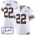 Men's Minnesota Vikings Harrison Smith White 2023 F.U.S.E. Bud Grant Patch Limited Jersey