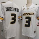 Men's Missouri Tigers Luther Burden III 2023 F.U.S.E. White Rose Bowl Patch Stitched Jersey