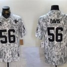 Men's New Orleans Saints #56 Demario Davis Arctic Camo 2024 F.U.S.E. Salute to Service Jersey