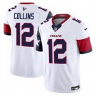 Men's Nico Collins #12 Houston Texans 2024 White V5 Vapor Limited Stitched Football Jersey