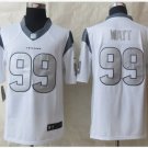Mens Nike Houston Texans #99 J.J. Watt Platinum White Limited Jersey
