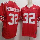 Men's Ohio State Buckeyes #32 TreVeyon Henderson Red FUSE College Football Jersey
