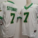 Men's Oregon Ducks #7 Evan Stewart White 2024 F.U.S.E. Stitched Jersey