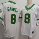 Men's Oregon Ducks #8 Dillon Gabriel White 2024 FUSE College Football Jersey